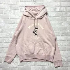 ユニクロ パーカー フーディー M ピンク ミニーちゃん カジュアル 蒸気船