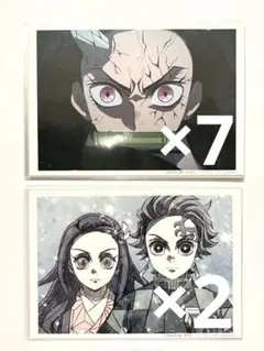 鬼滅の刃 刀鍛冶の里 柱稽古 竈門禰豆子 竈門炭治郎 竈門兄妹 ブロマイド 9枚