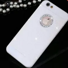 ラインストーン♡iPhone6.6sケース♡ホワイトラメ