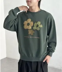 花柄プリント クルーネックスウェット Mのサムネイル