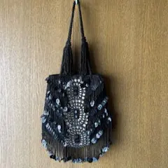【ANAN'S】ビーズタッセルバッグ ヴィンテージ風 グランジ パーティーバッグ