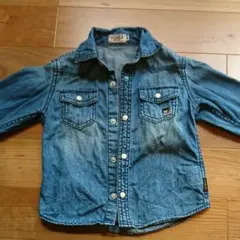 ダブルビー デニムシャツ100