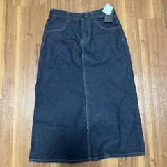 バックスリットロングデニムスカートのサムネイル