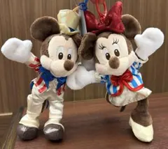 顔厳選　ディズニーストア心斎橋店限定　ミッキー　ミニー　ぬいぐるみキーホルダー 顔厳選 ディズニーストア心斎橋店限定 ミッキー ミニー ぬいぐるみ