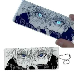 呪術廻戦　五条悟 蒼天の瞳 アクリルキーホルダー キーリング キーホルダー