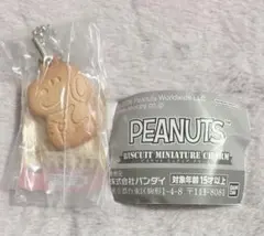 PEANUTS ビスケットミニチュアチャーム ガチャ スヌーピー