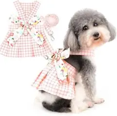 犬服 犬用 ワンピース Mサイズ ピンク