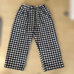 チェック柄カジュアルワイドパンツ　SM2