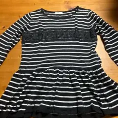 earth music & ecology ストライプ長袖Tシャツ M