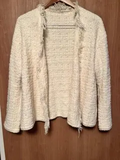 ドレステリアフリンジ ニットジャケット