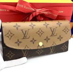 ☆箱付☆美品☆ルイヴィトン 長財布 ポルトフォイユエミリー モノグラムリバース