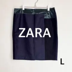 ZARA ボックススカート　L