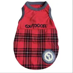 OUTDOOR PRODUCTS 犬服 赤チェック柄タンクトップ　サイズ3のサムネイル