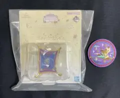 一番くじディズニープリンセス＆ディズニーキャラクタービスケット刺繍缶バッジセット
