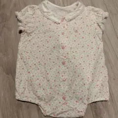 ミキハウス花柄ロンパース　70cm