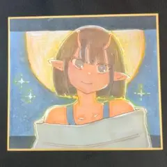銀河特急 ミルキー☆サブウェイ チハル 色紙 イラスト
