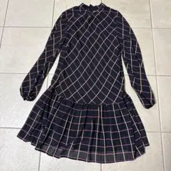 MILLY チェック柄 長袖ドレスのサムネイル