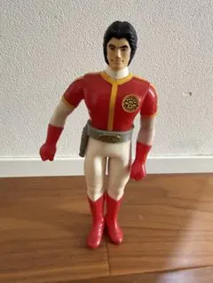 当時物　ダイナマン　ダイナレッド 面取れソフビのサムネイル