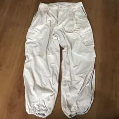 ライトグレー　カーゴパンツ ワークパンツ ドローコード　RAGEBLUE