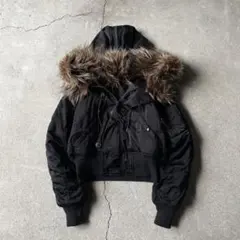 type N-2B flight short jacket n2b black