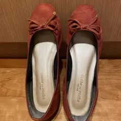 スェード　フラットシューズ　Mサイズ　23-23.5