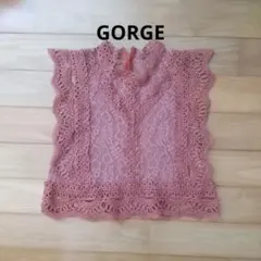 GORGE レース ブラウス ノースリーブ ゴージ レース