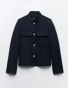 ZARA ナポレオンジャケット 金ボタン レース チャイナ コート - メルカリ