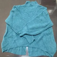 earth music&ecology ハイネック ニット グリーン FREE