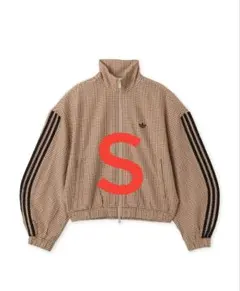 adidas チェック トラックトップ ベージュ Sサイズ ジャージのサムネイル