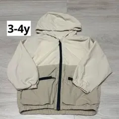 ZARA キッズ 3-4y 104㎝ ナイロンブルゾン アイボリー ベージュ