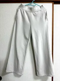 UNIQLO ウォームフリースストレートパンツ/丈短め