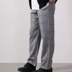 ReverticaL チェックセミワイドパンツ