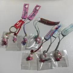 キティ 関西 根付 セット 大阪キティ物語 たこ焼き 梅干し 着物 琵琶湖