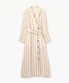 sale! TOMORROWLANDキュプラストライプコートワンピース