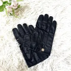 【極美品】エルメス グローブ ラムレザー ブラック セリエ ブラックのサムネイル