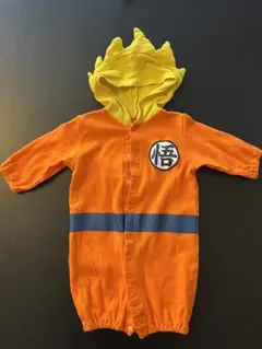 ドラゴンボール風ロンパース オレンジ　50-60センチ