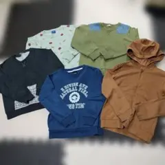 男の子　130 トレーナー　パーカー　５着まとめ売り