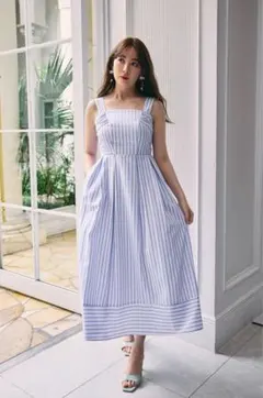 Herlipto Cordelia Striped Ribbon Dress - メルカリ
