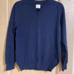 BEAUTY & YOUTH ネイビー Vネックセーター M