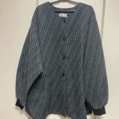 ノーカラージャケット カーディガン