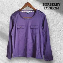 BURBERRY LONDON/バーバリー/三陽商会/長袖カットソー/紫/2のサムネイル