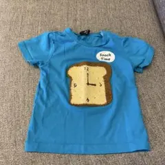 SALE‼️トースト　パン 時計　食べ物 刺繍 Tシャツ 80cm
