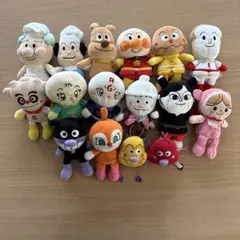 アンパンマン　キャラクター　ぬいぐるみ　セット 15キャラクター