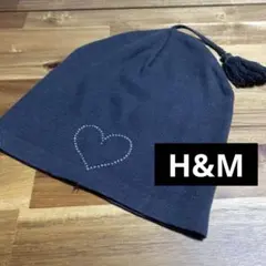 H&M グレー ニット帽 ♡きらきらラインストーン