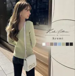 岡部あゆみ ニット