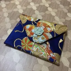 激レア・未使用】金色カエル 三徳金具 小銭入れ 和財布 ちりめん 