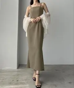 Louereバックマーメイドキャミワンピース