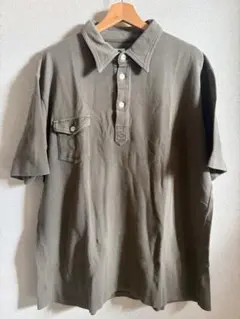 POST OVERALLS ポロシャツ　Lサイズ　オリーブのサムネイル