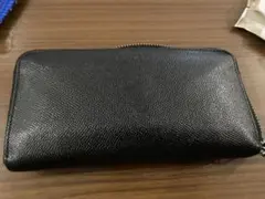 COACH ブラックレザー 長財布cj884 - メルカリ