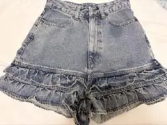 新品未使用　ハイウエスト　デニム　ショートパンツ